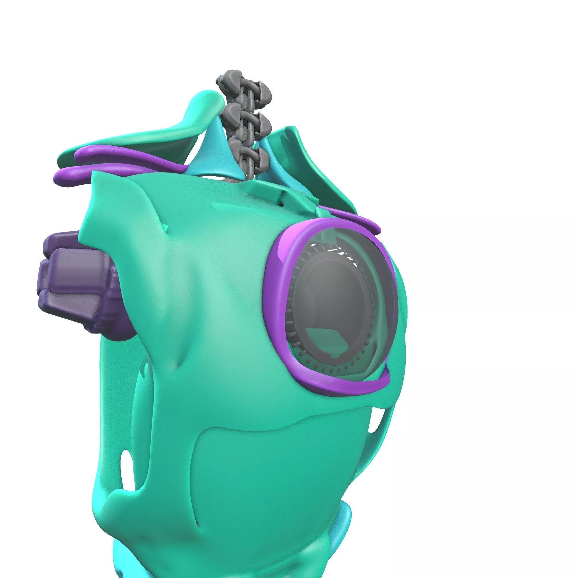 Buste robotique au design universel 3D print model