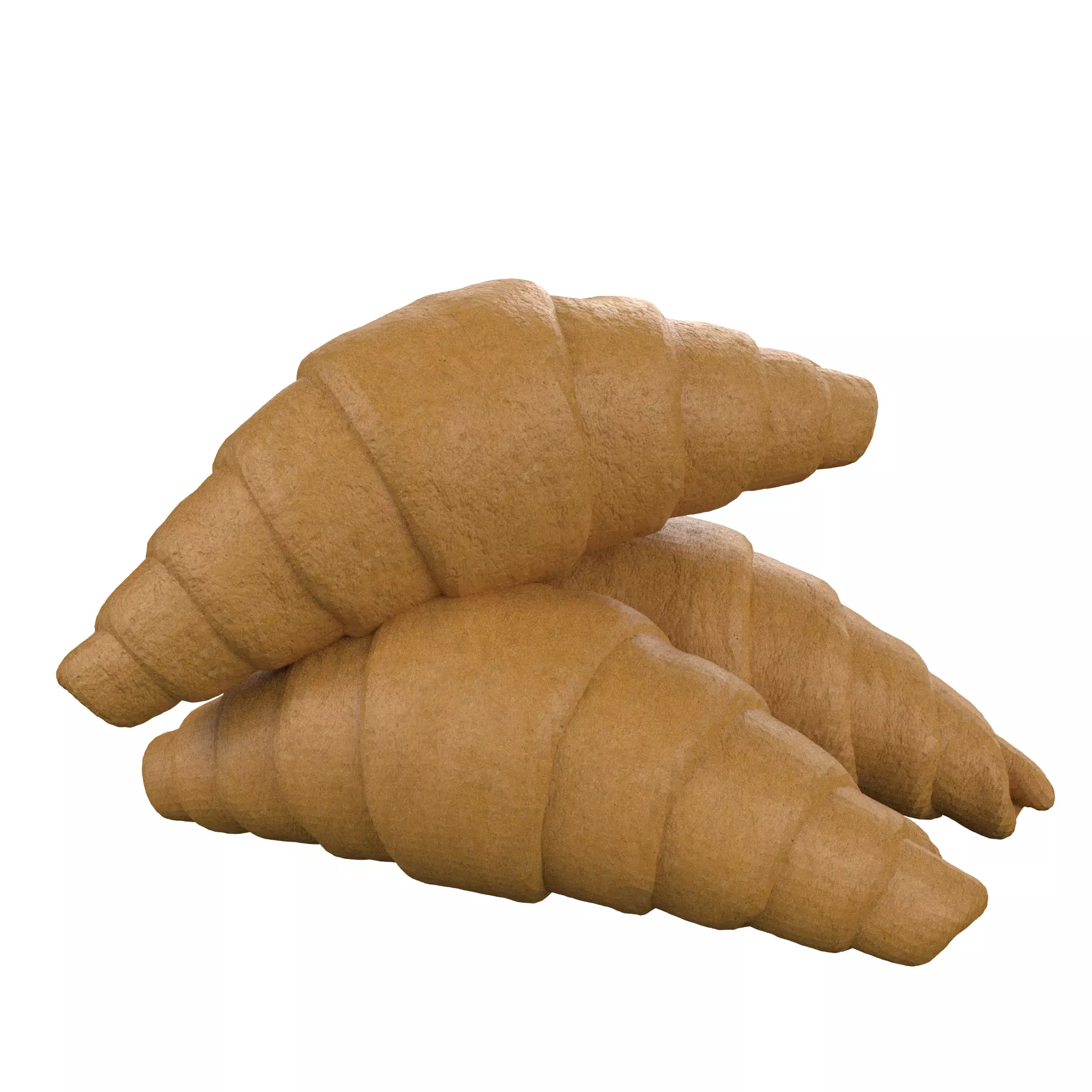 NMA Croissant 001-2 Low-poly 3D model