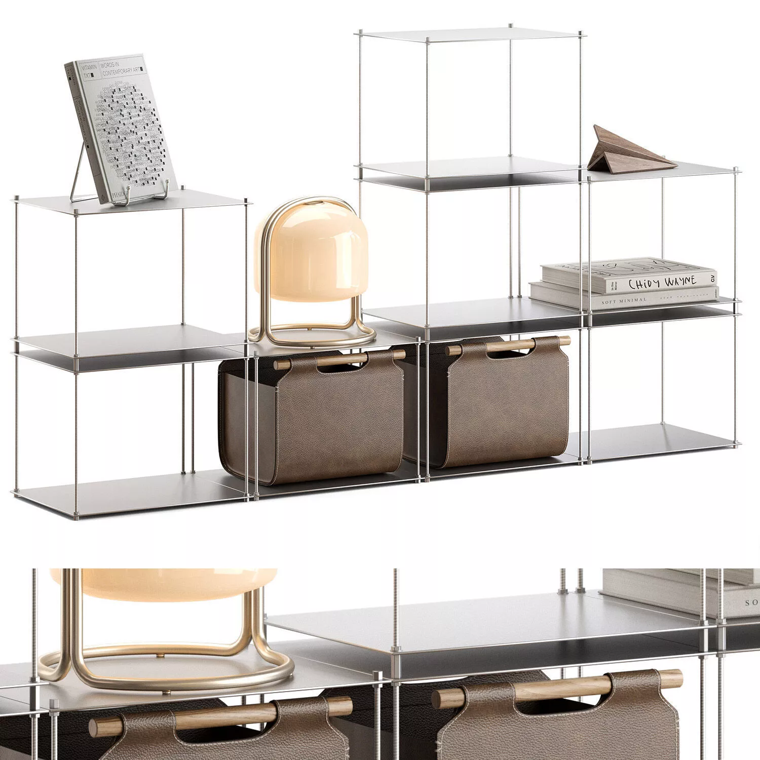 Module shelf rhombus lab x 8 3D model
