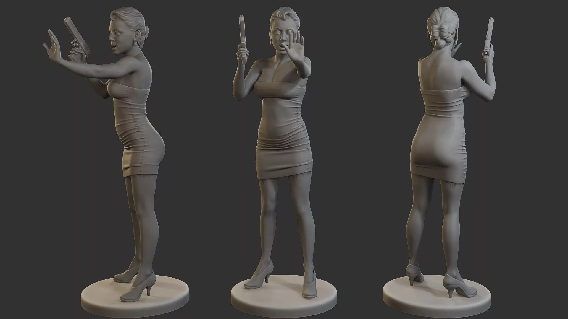 Female Spy Agent FSA1 006 3D print model