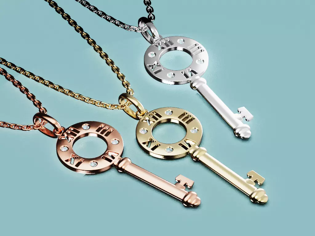 Key Pendant Tiffany and Co Atlas 3D Print Model 3D print model