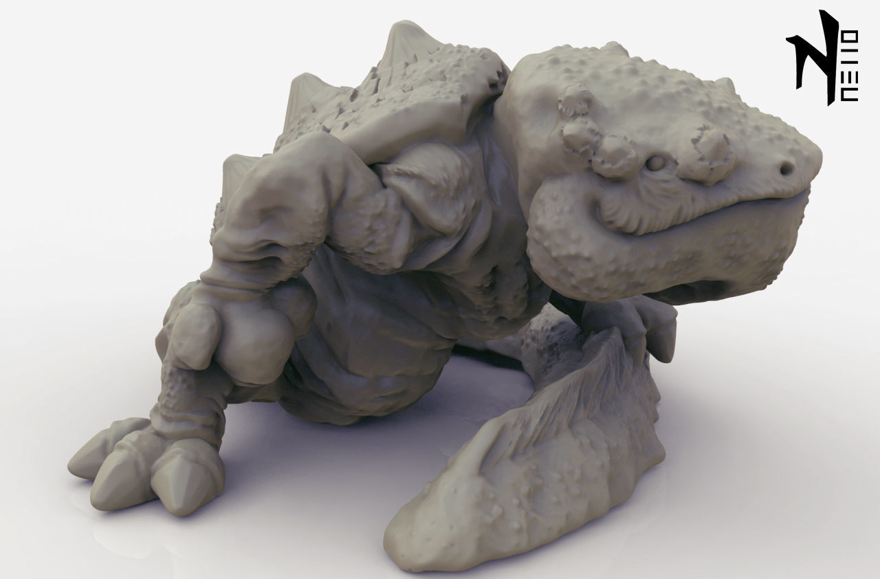 3d printable Fire Salamander 3D print model_5