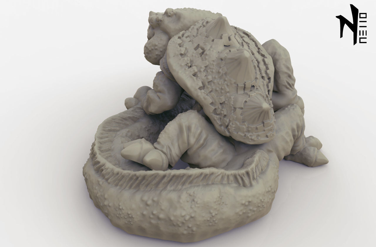 3d printable Fire Salamander 3D print model_3