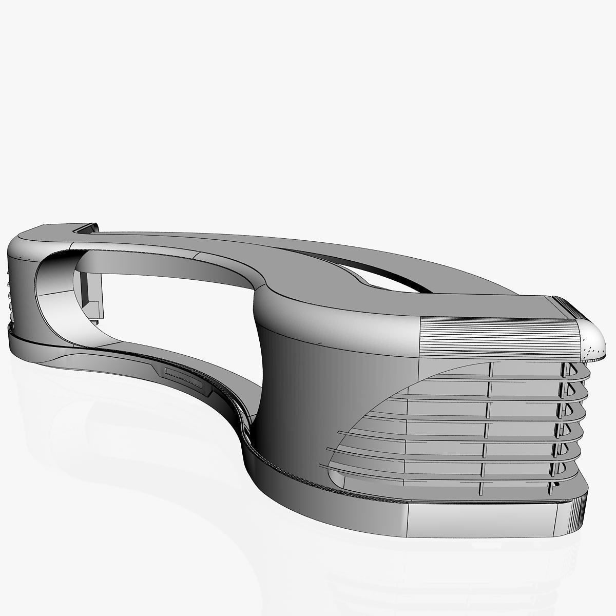 Virtual TV Studio News Desk Collection 12 Pieces 3D model_125