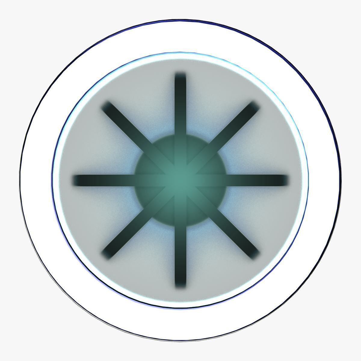 Virtual TV Studio News Desk Collection 12 Pieces 3D model_49