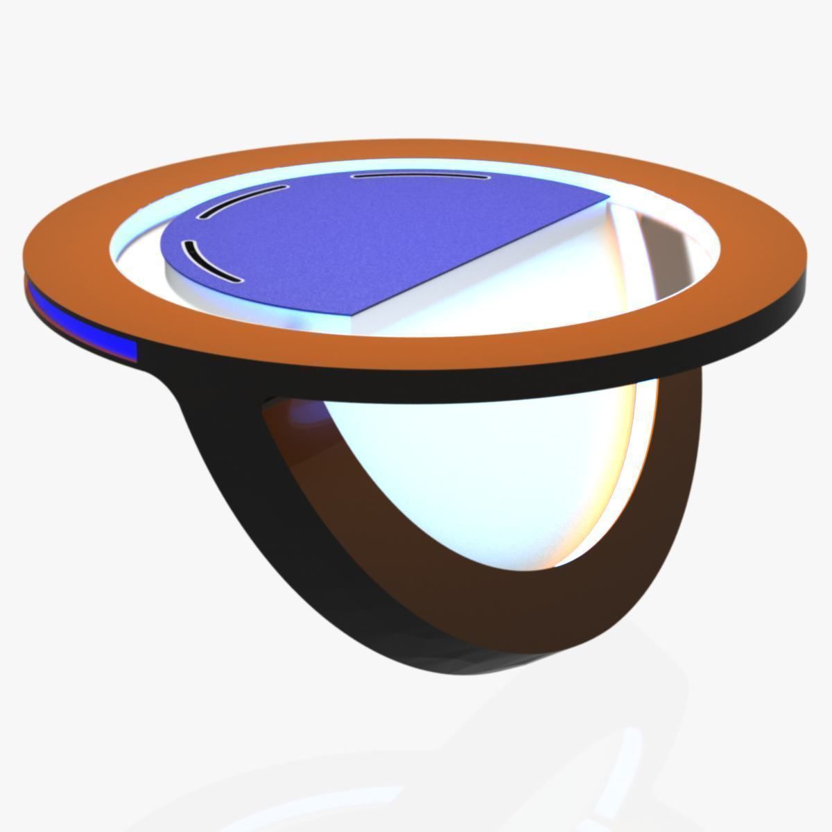 Virtual TV Studio News Desk Collection 12 Pieces 3D model_37