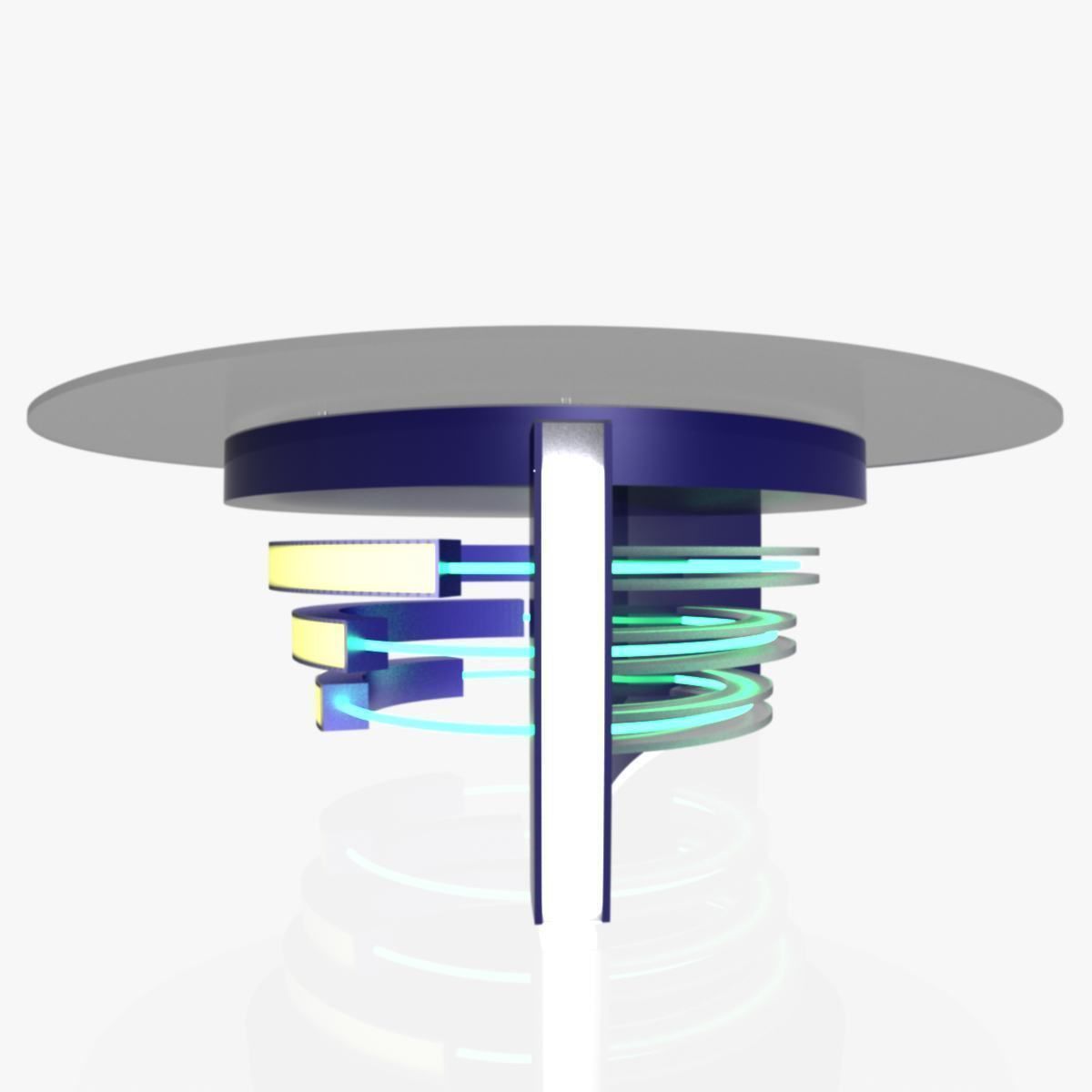 Virtual TV Studio News Desk Collection 12 Pieces 3D model_84