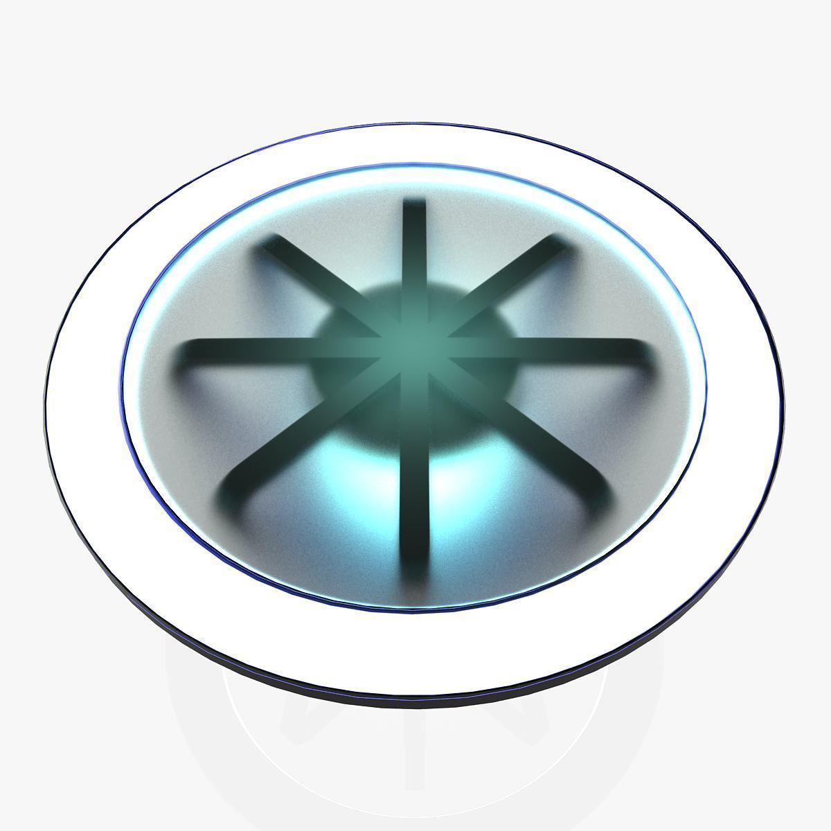 Virtual TV Studio News Desk Collection 12 Pieces 3D model_48