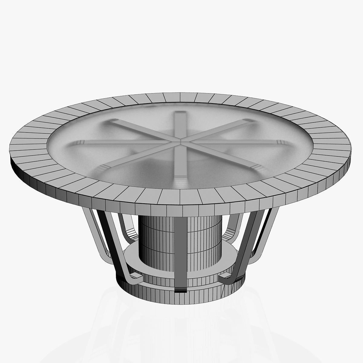 Virtual TV Studio News Desk Collection 12 Pieces 3D model_47