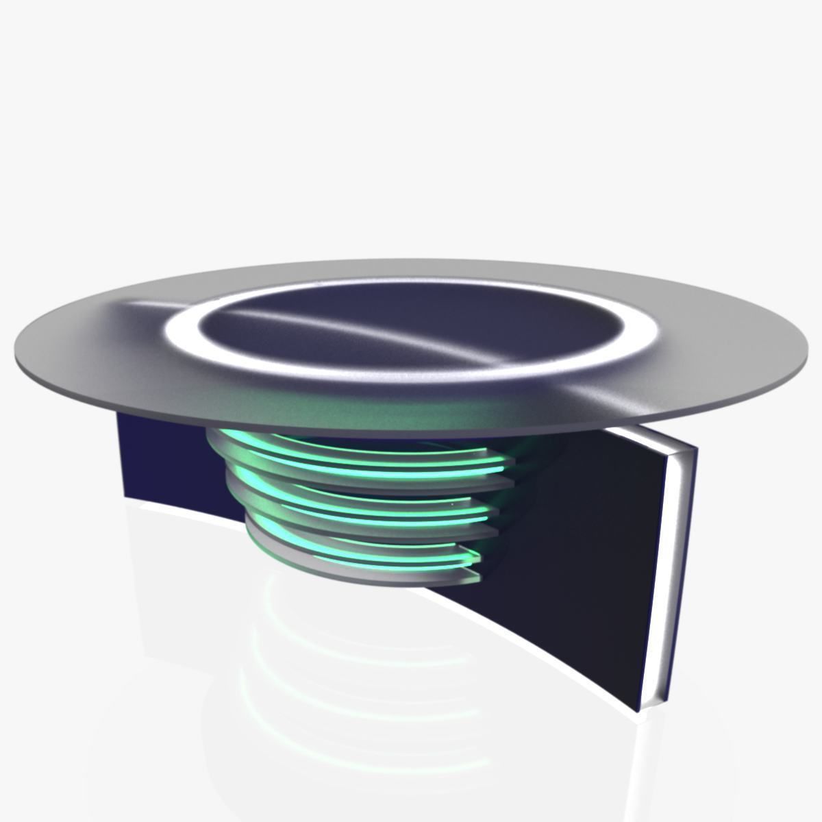 Virtual TV Studio News Desk Collection 12 Pieces 3D model_80