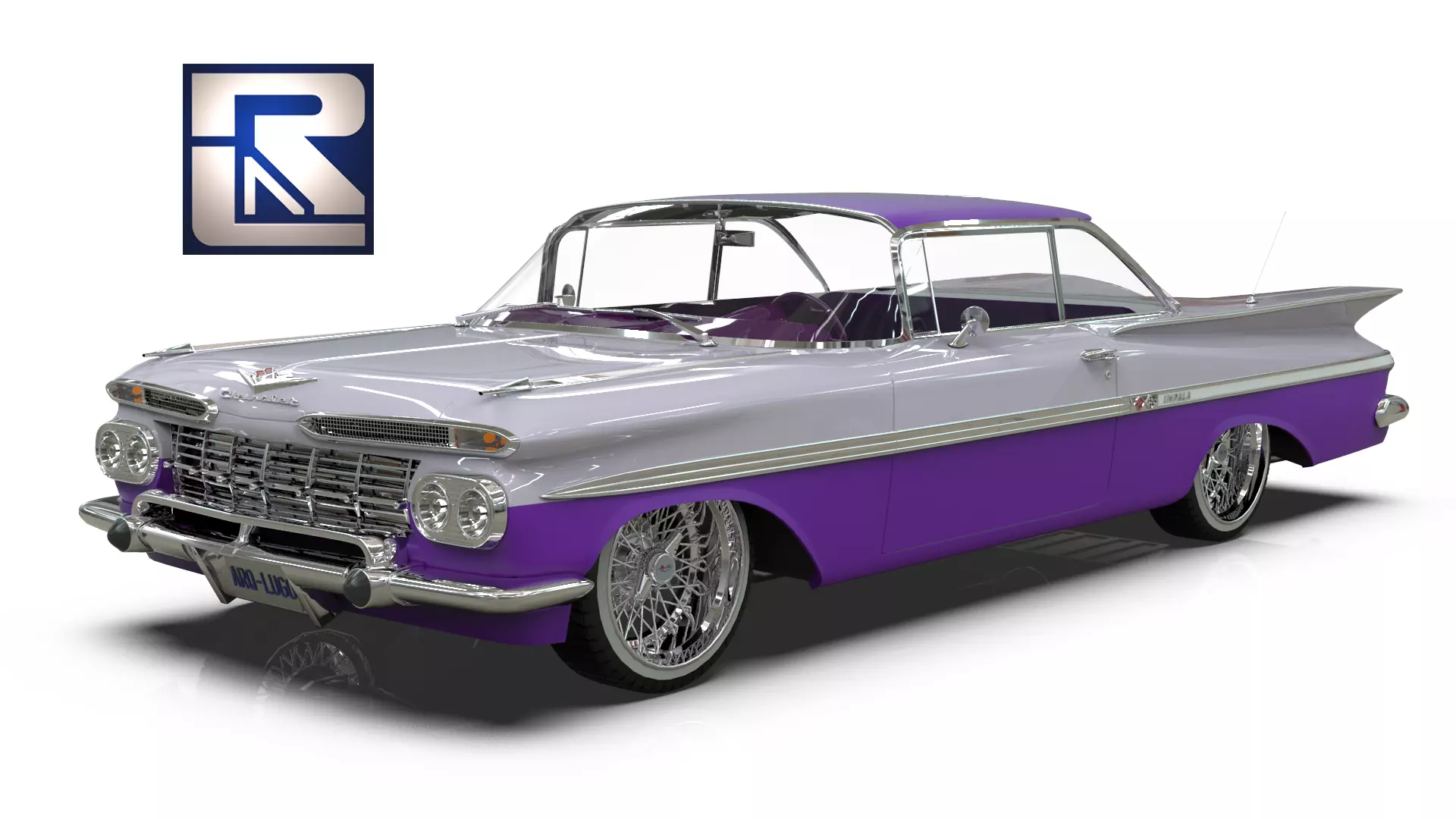 1959 Impala Coupe West Coast Custom 3D model