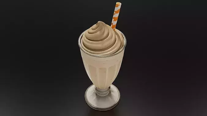 Food Smoothies - Milkshakes Oatmeal Smoothie 3D print model 5