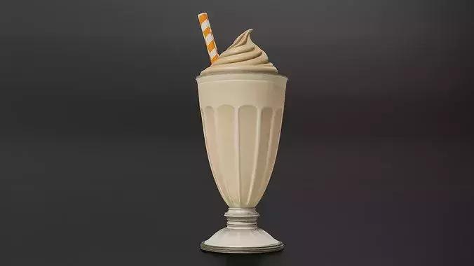 Food Smoothies - Milkshakes Oatmeal Smoothie 3D print model 4