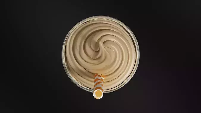 Food Smoothies - Milkshakes Oatmeal Smoothie 3D print model 6