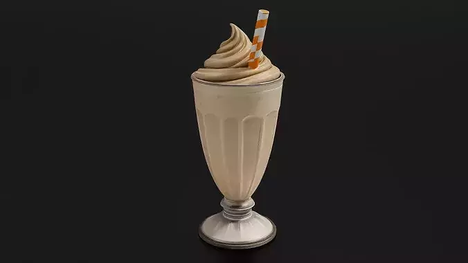 Food Smoothies - Milkshakes Oatmeal Smoothie 3D print model 2