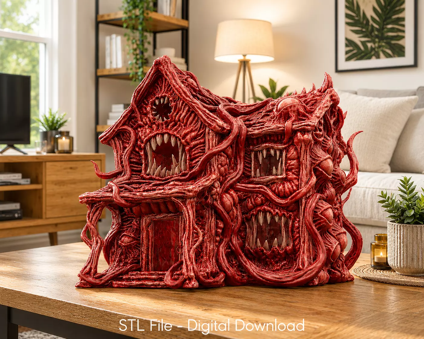 Flesh Monster Cottage STL for 3D Printing 3D print model