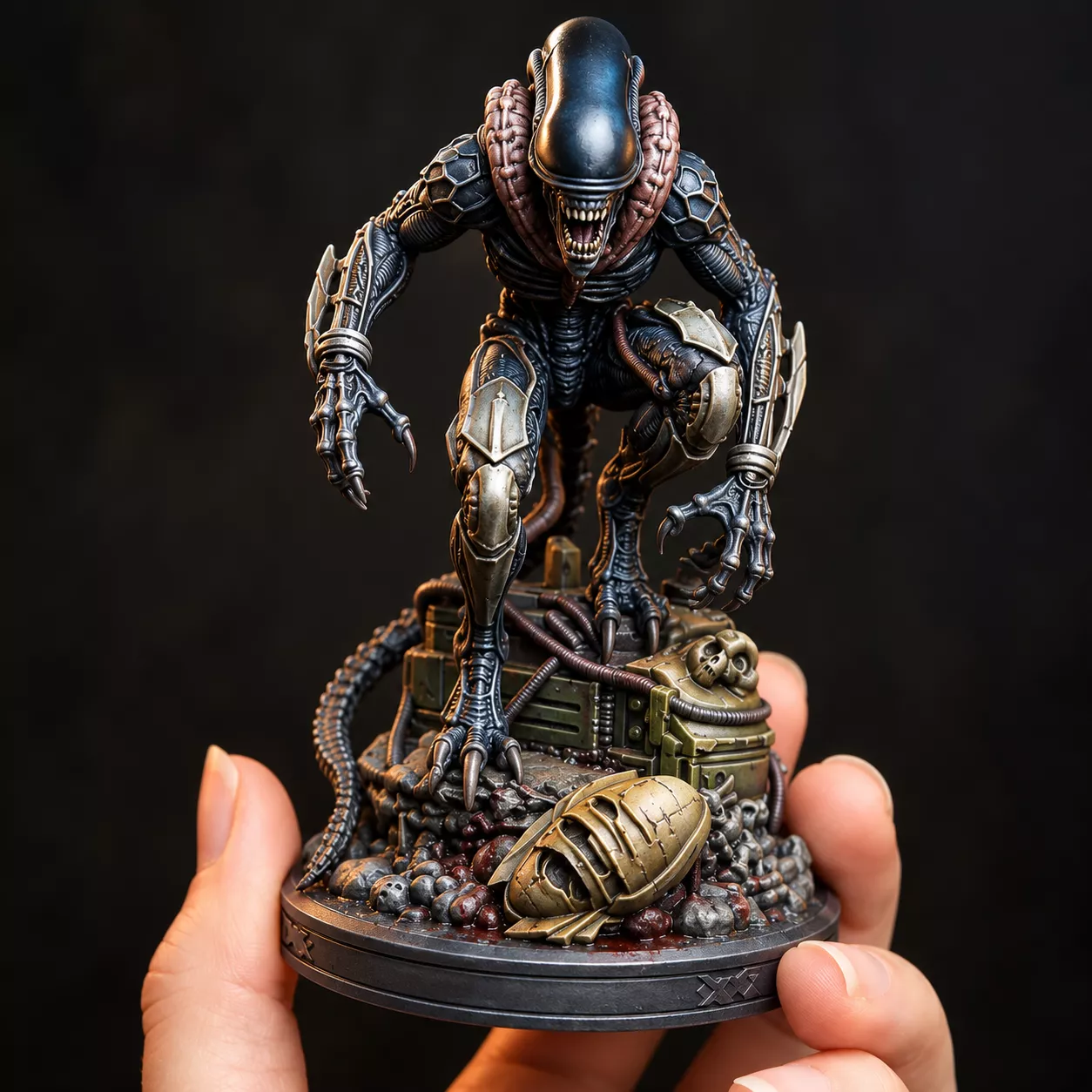Xeno-Terror - Bio-Mechanical Stalker Miniatur 3D print model