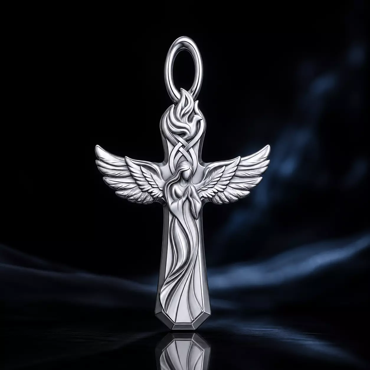 FREE Angel Cross Pendant Free 3D print model