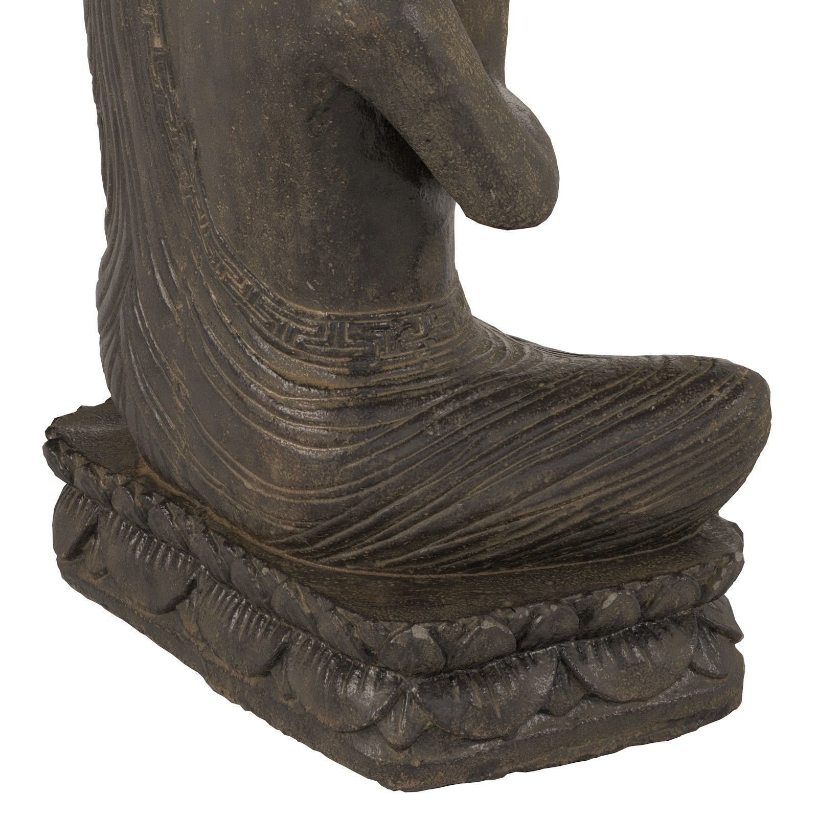 Buddha statue Low-poly 3D model_9