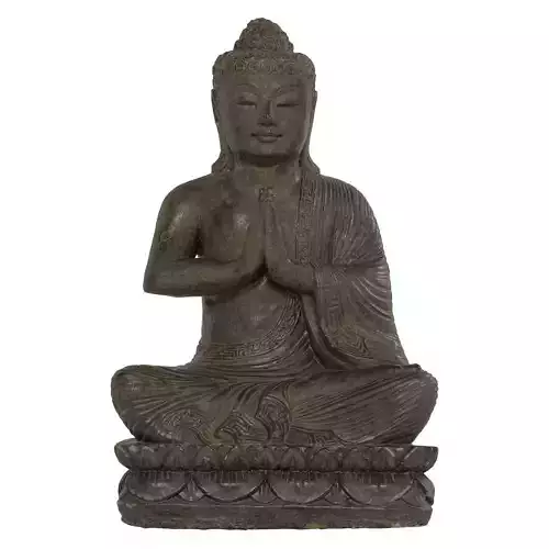 Buddha statue Low-poly 3D model