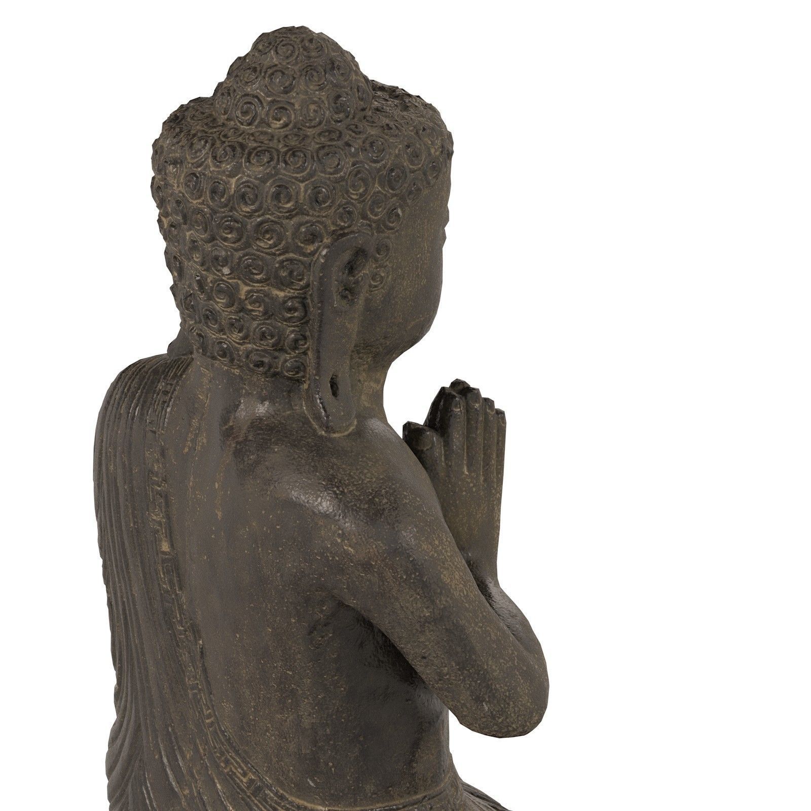 Buddha statue Low-poly 3D model_10