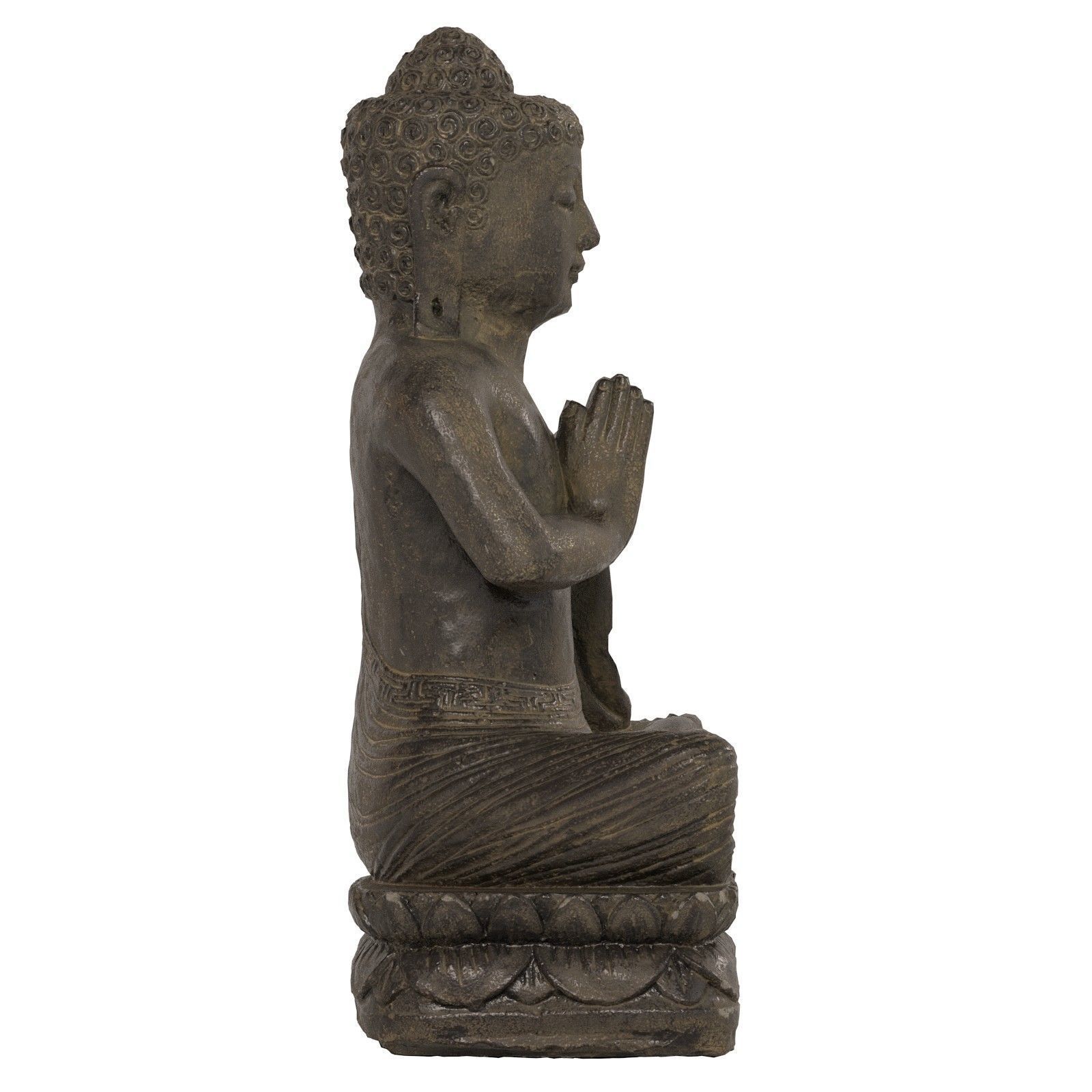 Buddha statue Low-poly 3D model_2
