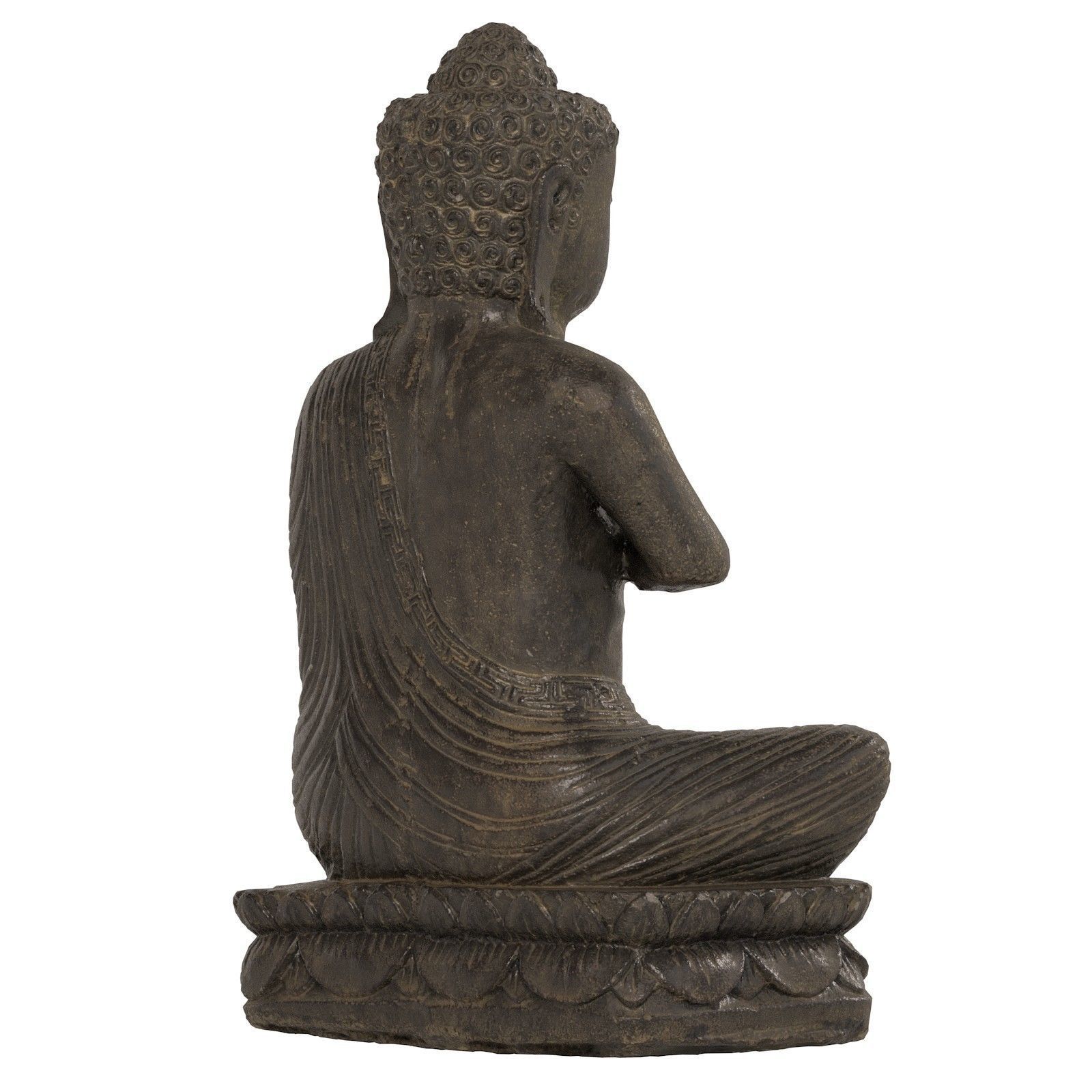 Buddha statue Low-poly 3D model_3
