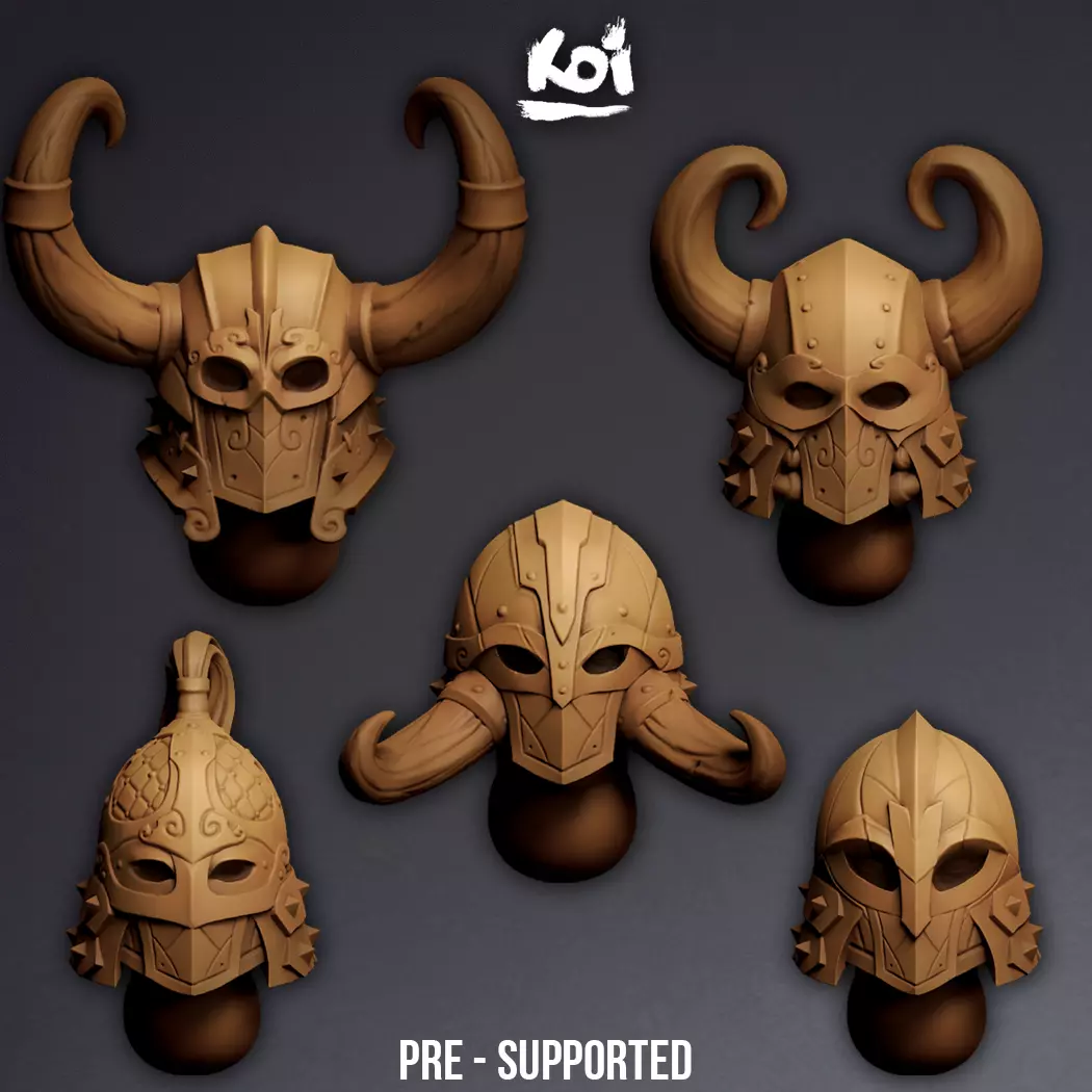 Runeclaw - Miniature Heads 3D print model
