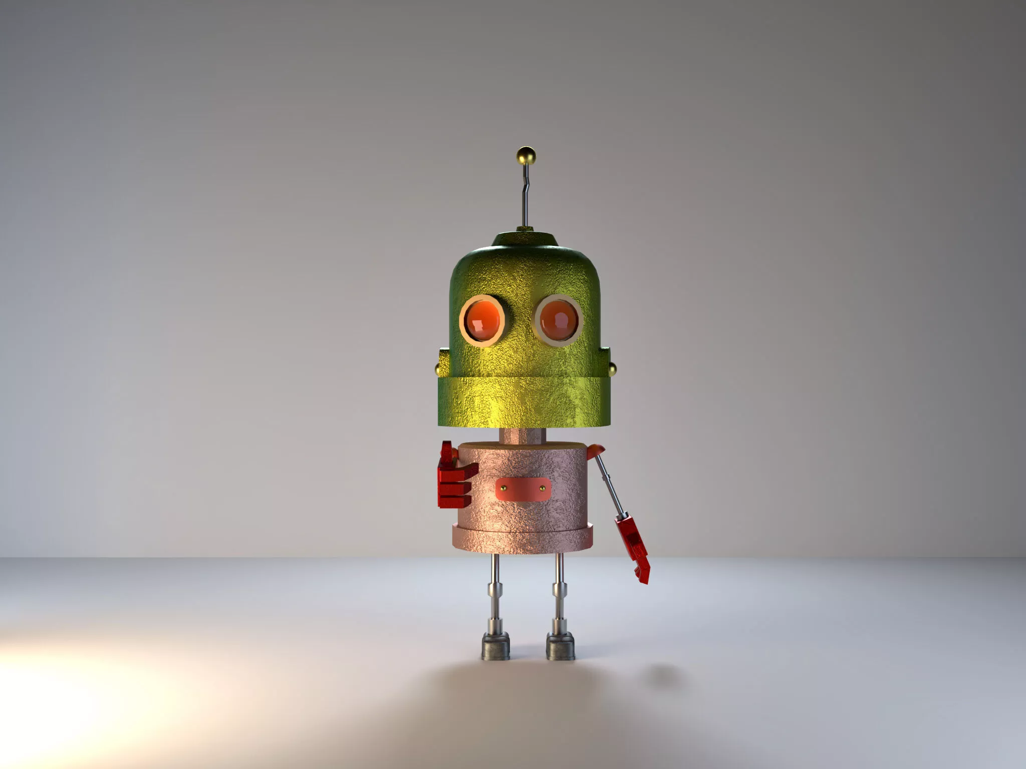 Colorful robot 3D model