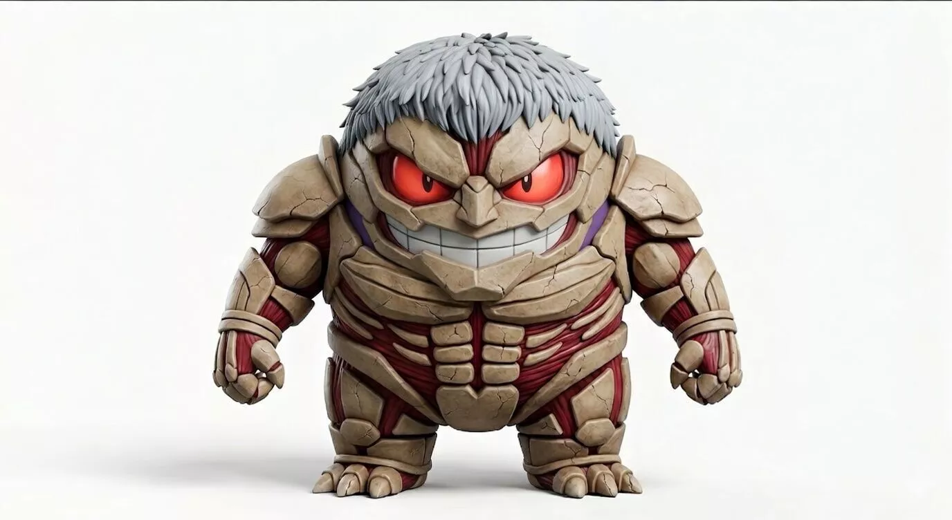 Gengar x Armored Titan 3D Model 3D print model