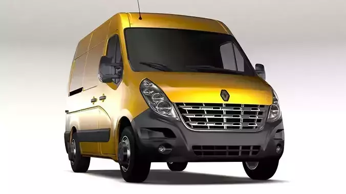 Renault Master L1H2 Van 2010 3D model