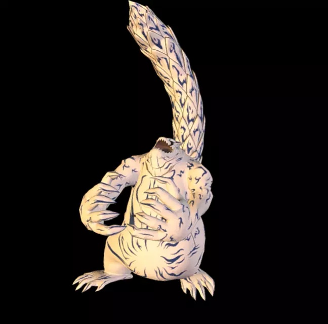 SHUKAKU Rendukan Anger Fbx Pbr Low-poly 3D model