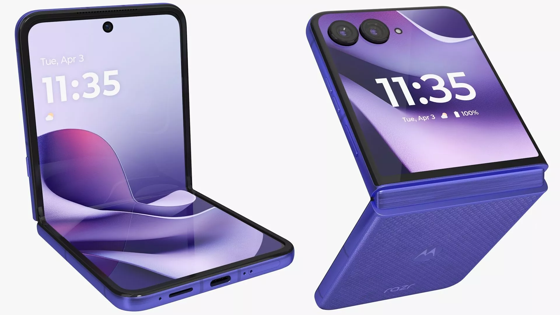 Motorola Razr 70 Ultra Blue Animated 3D model