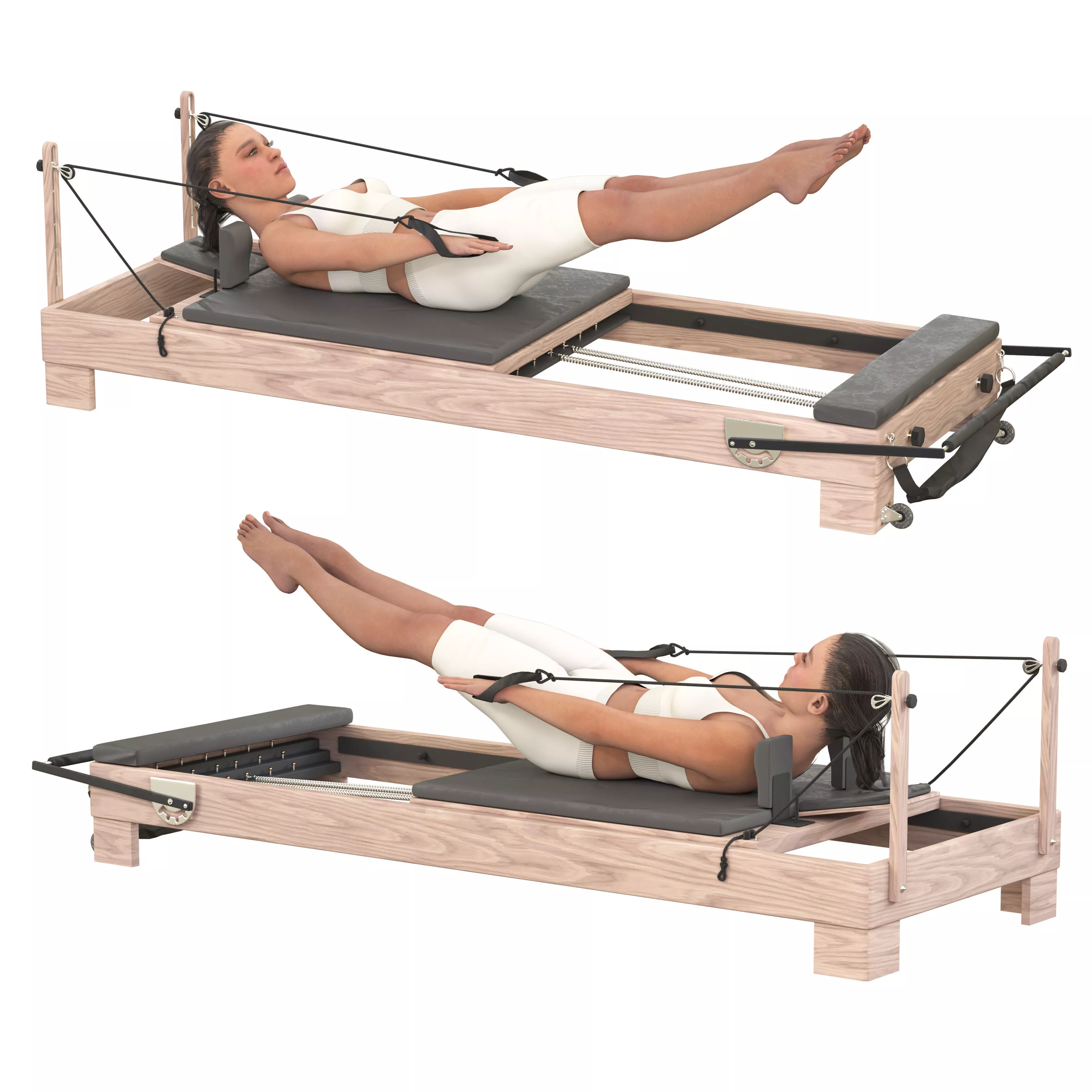 Pilates Reformer 3D model
