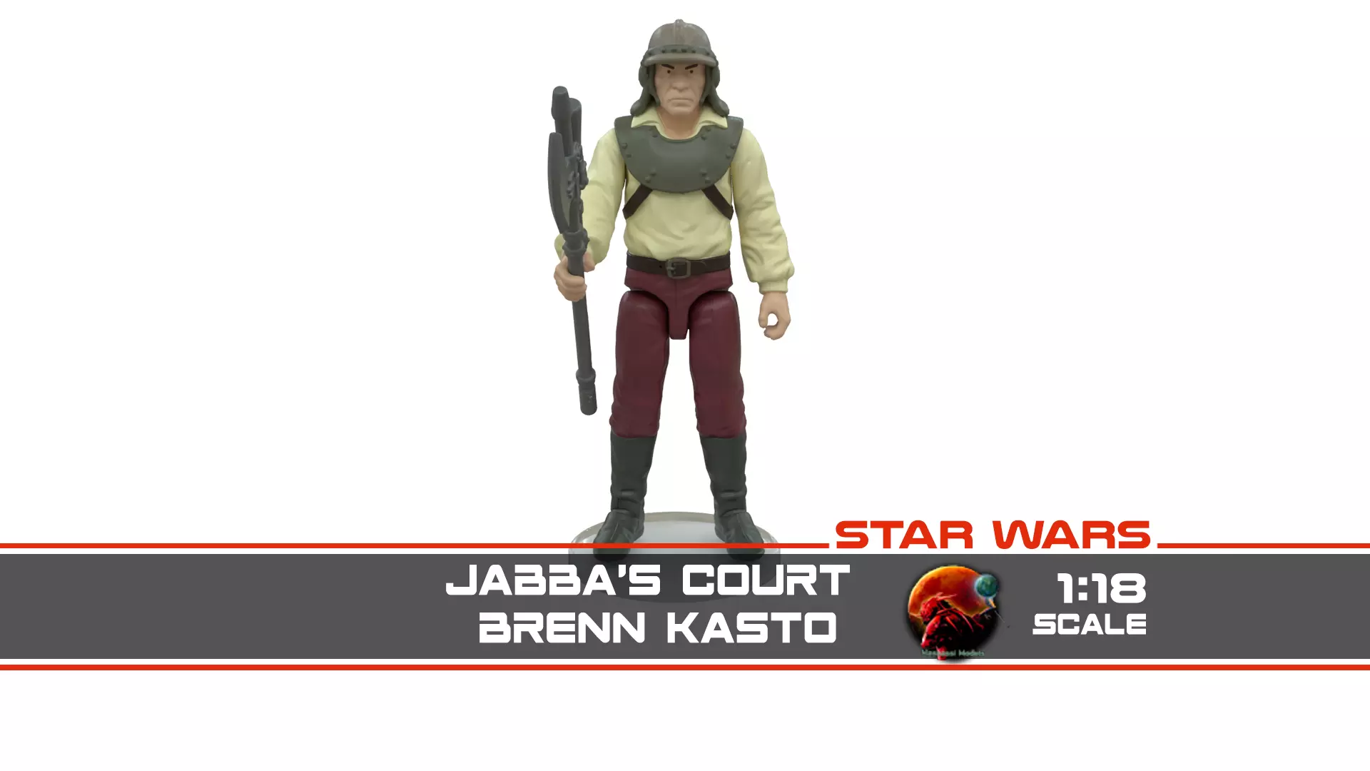 Jabbas Court - Brenn Kasto 1-18 scale Hasbro Kenner 3D print model