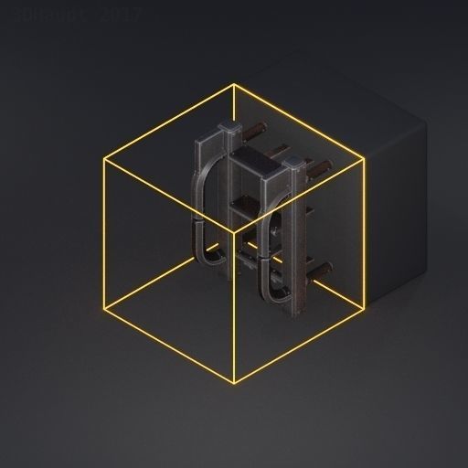 Sci-Fi Ladder Collection Rusty Version Low-poly 3D model_63