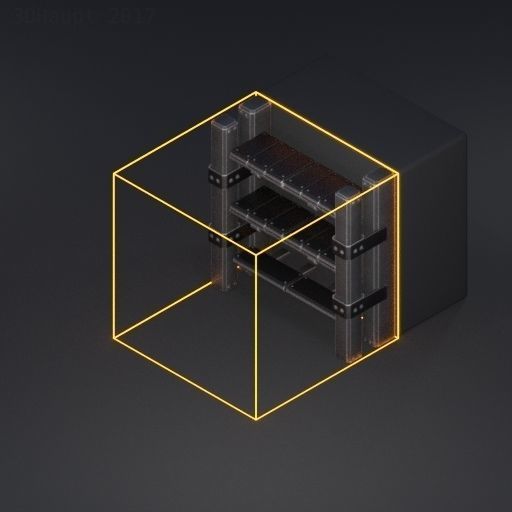 Sci-Fi Ladder Collection Rusty Version Low-poly 3D model_83