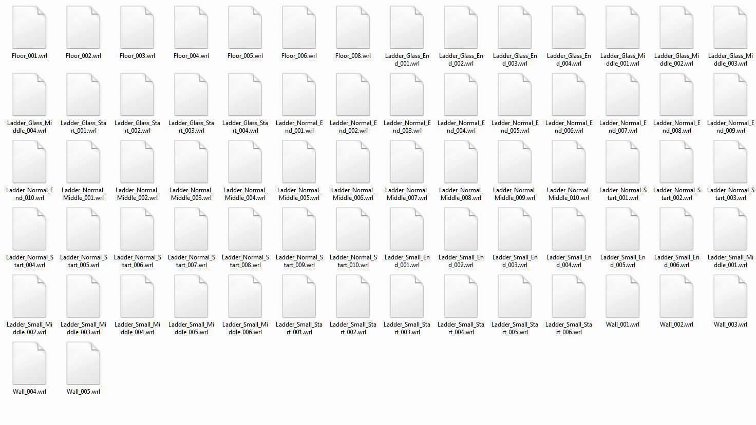 Sci-Fi Ladder Collection Rusty Version Low-poly 3D model_116