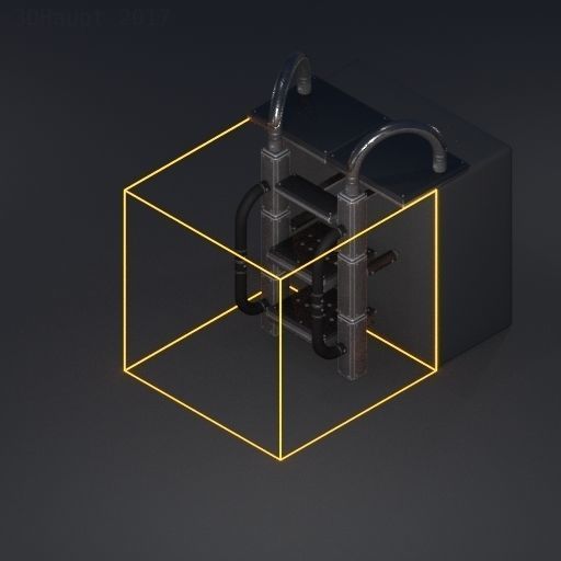 Sci-Fi Ladder Collection Rusty Version Low-poly 3D model_81