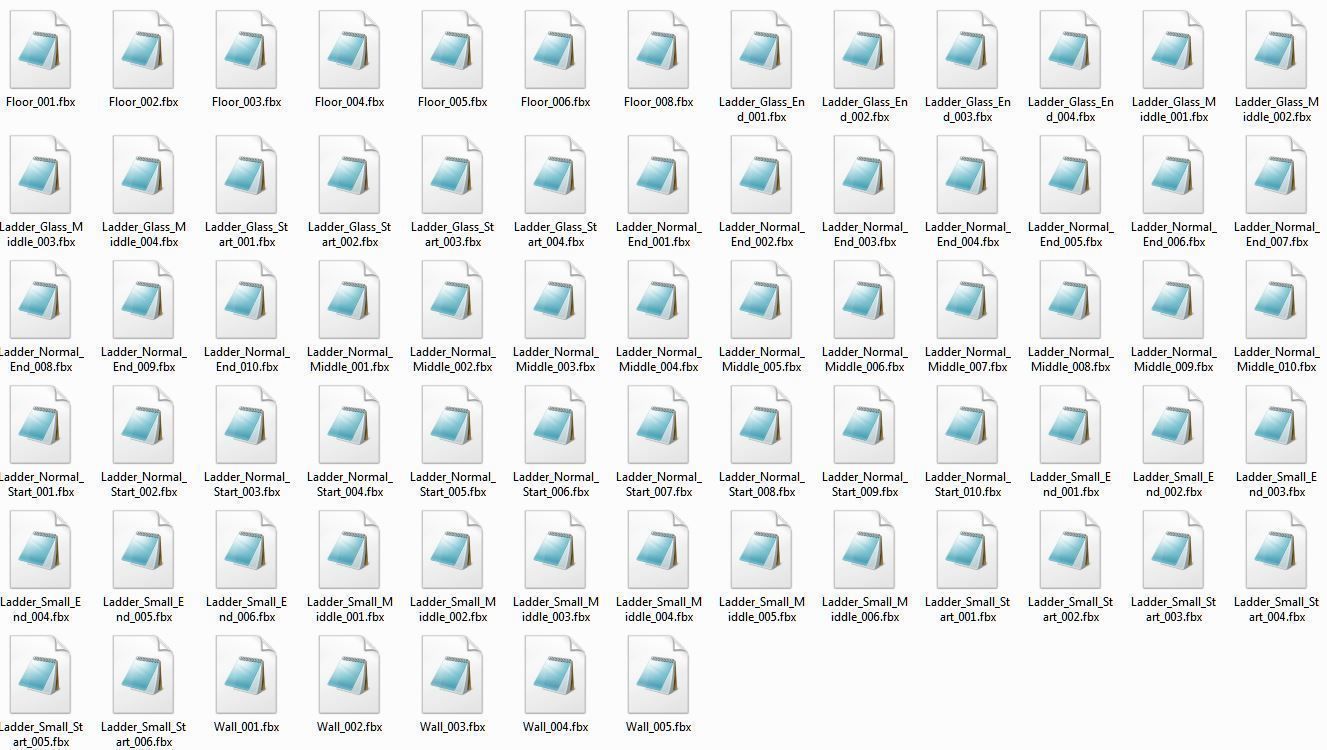 Sci-Fi Ladder Collection Rusty Version Low-poly 3D model_118