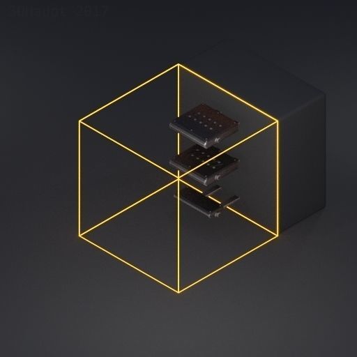 Sci-Fi Ladder Collection Rusty Version Low-poly 3D model_67