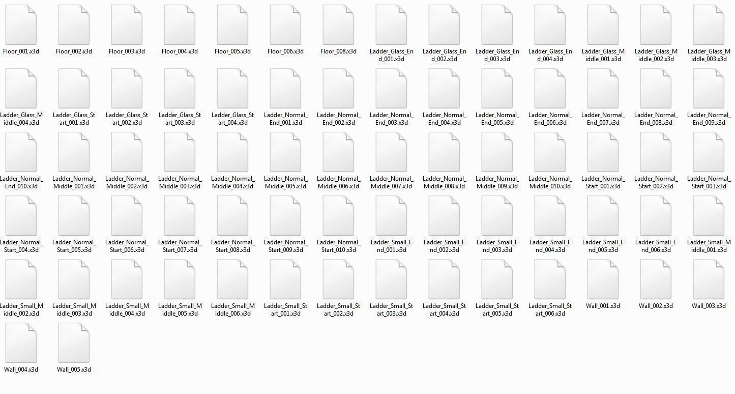 Sci-Fi Ladder Collection Rusty Version Low-poly 3D model_112