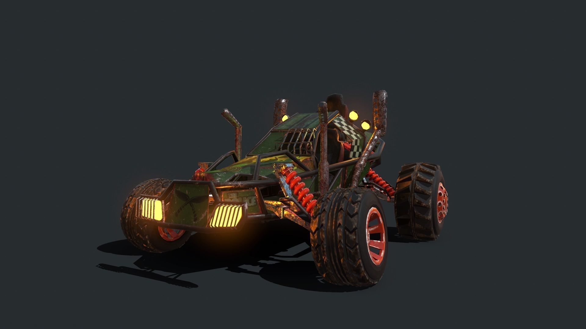 Buggy off roader 3D model_20