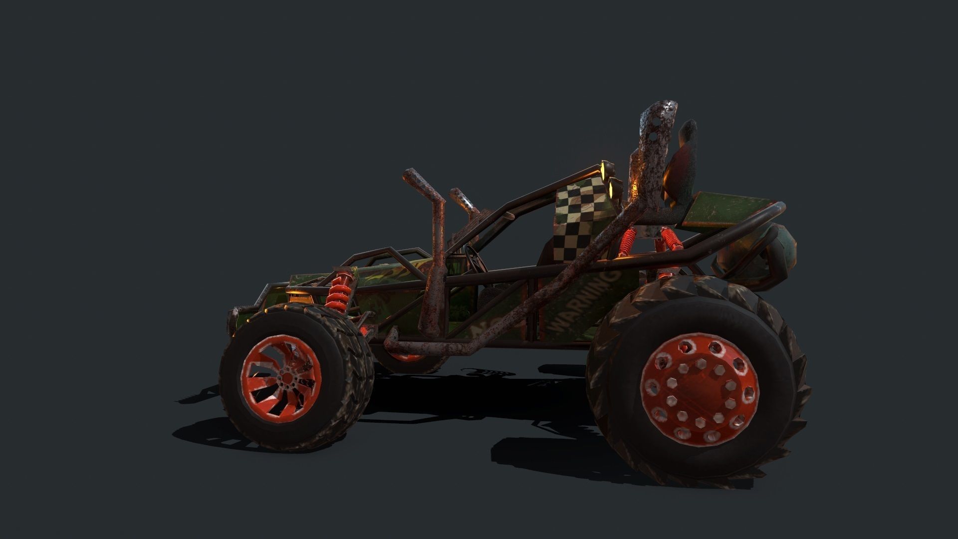 Buggy off roader 3D model_16