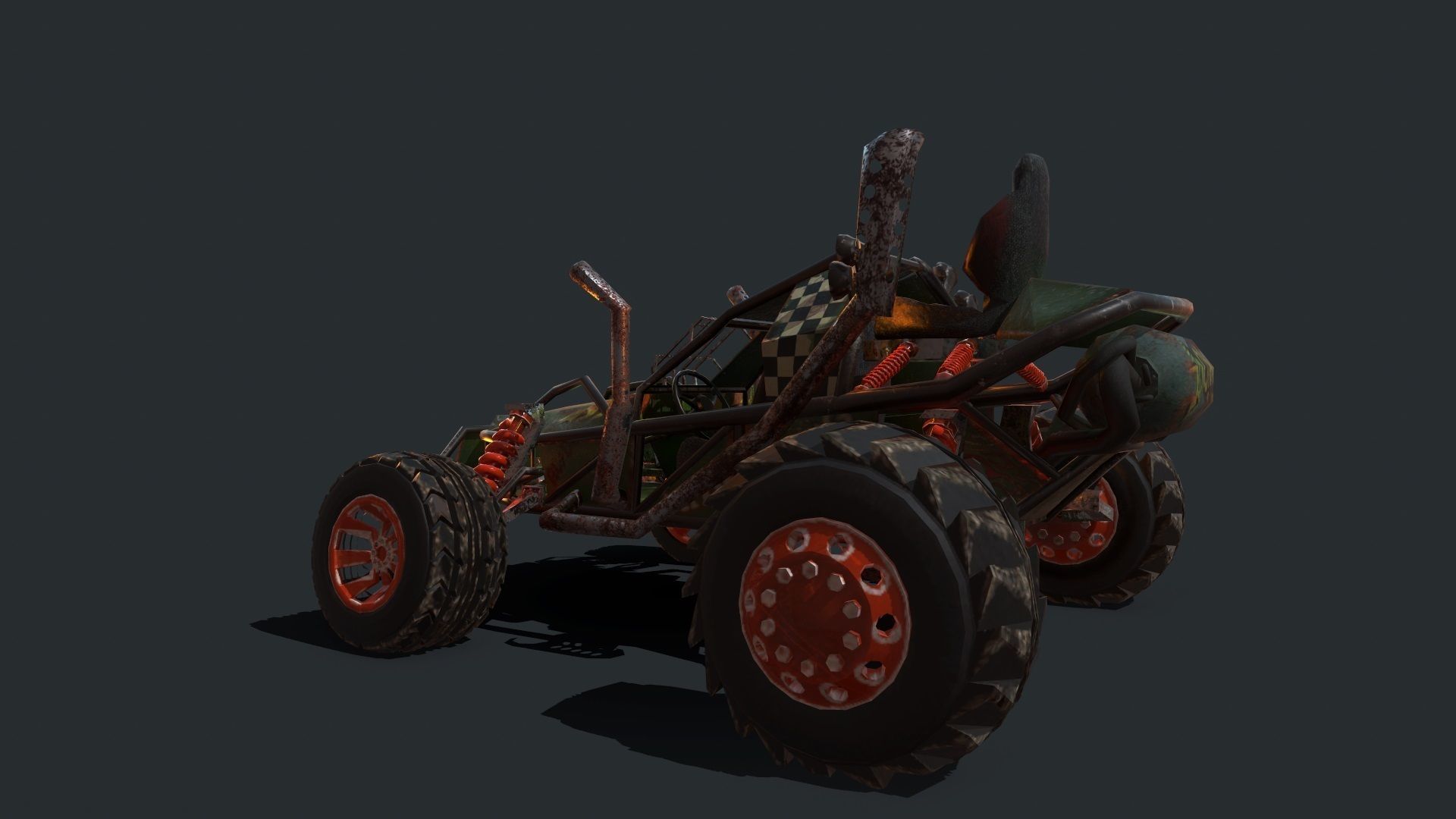 Buggy off roader 3D model_15