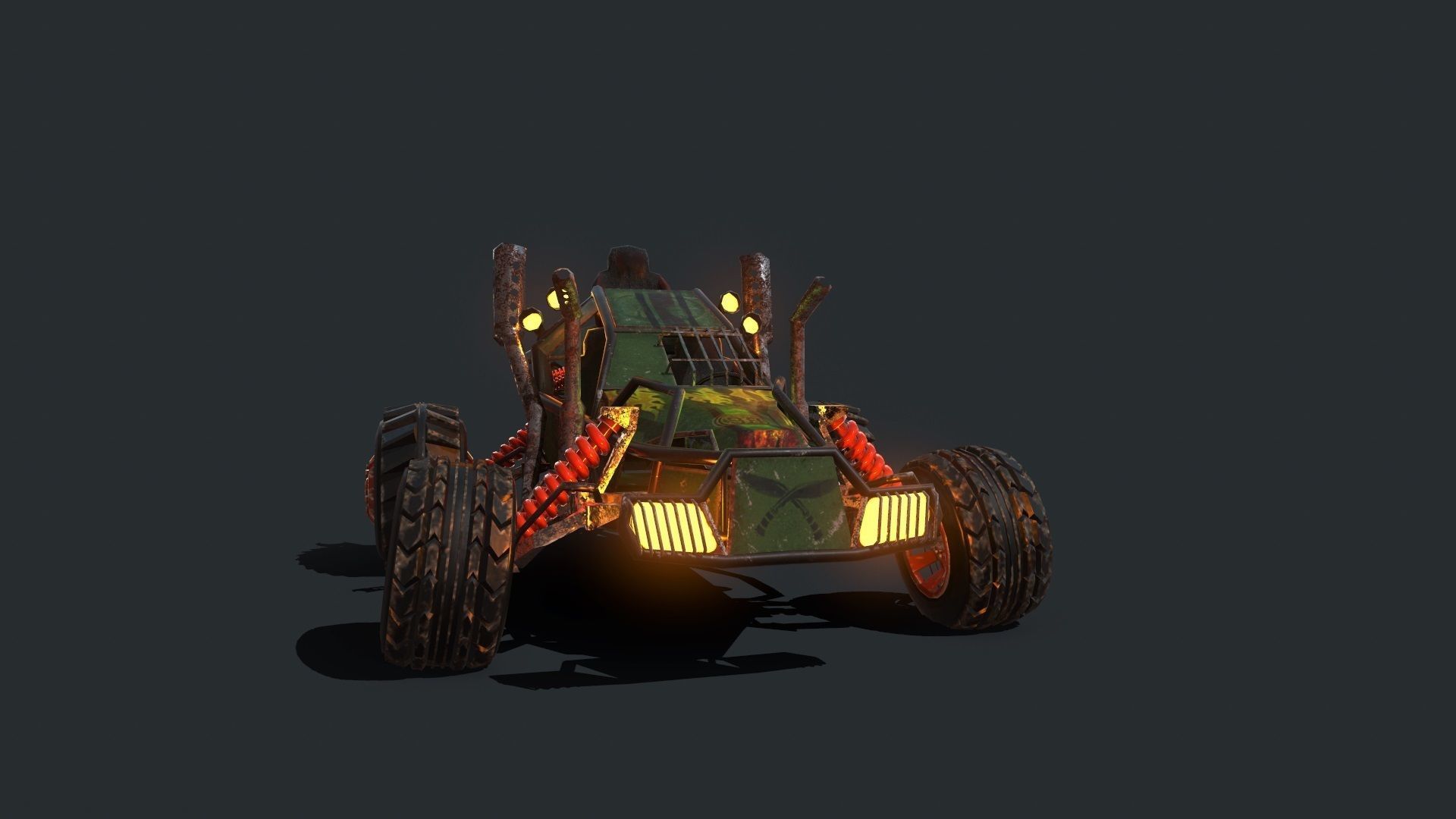 Buggy off roader 3D model_4