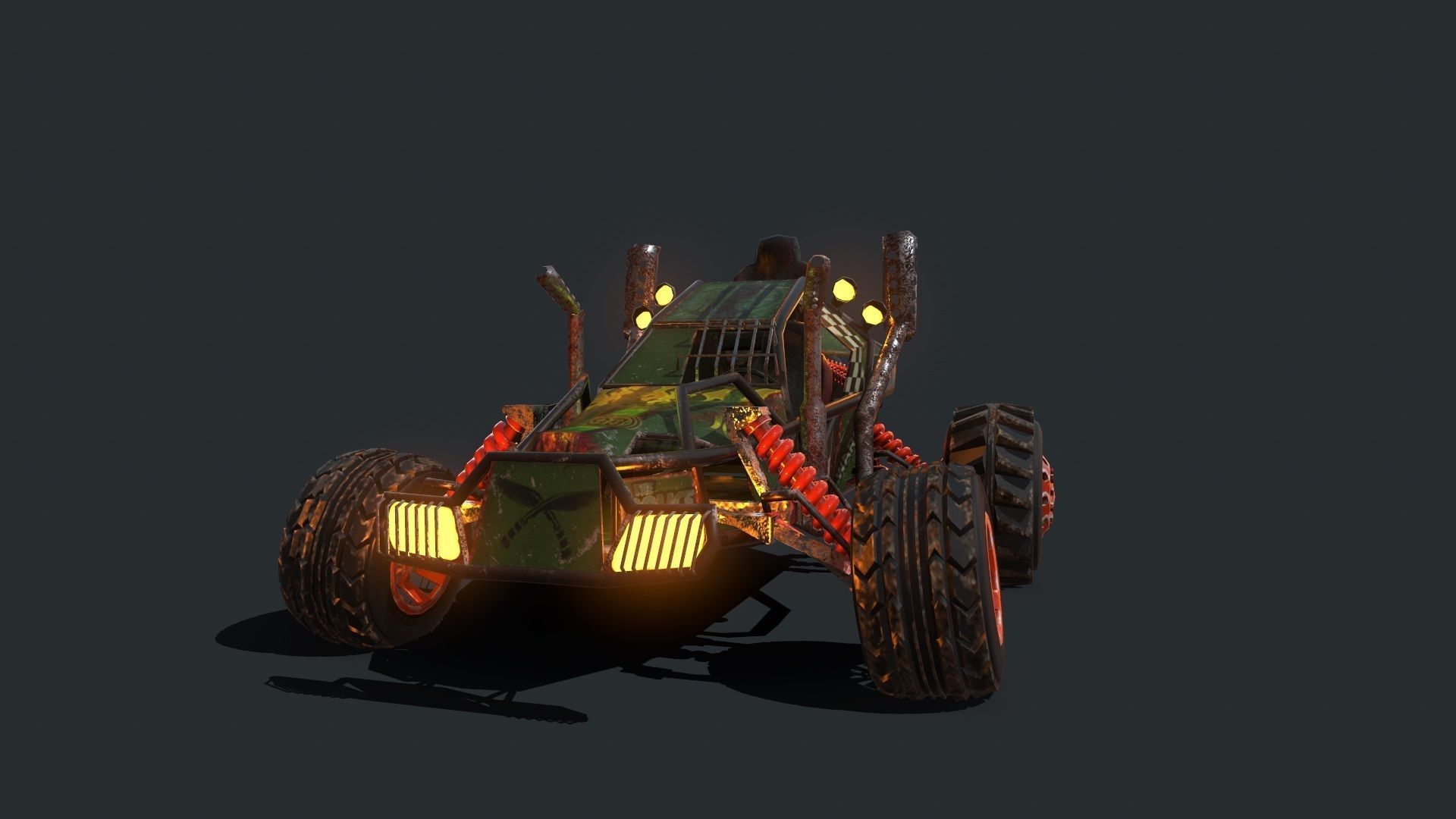 Buggy off roader 3D model_21