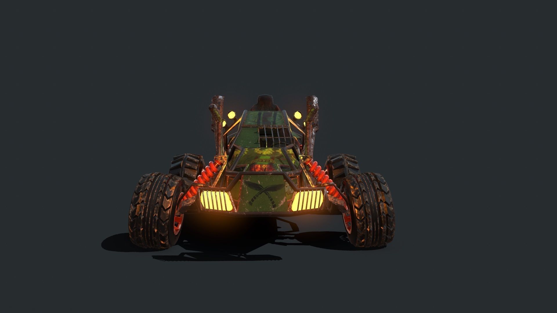Buggy off roader 3D model_2