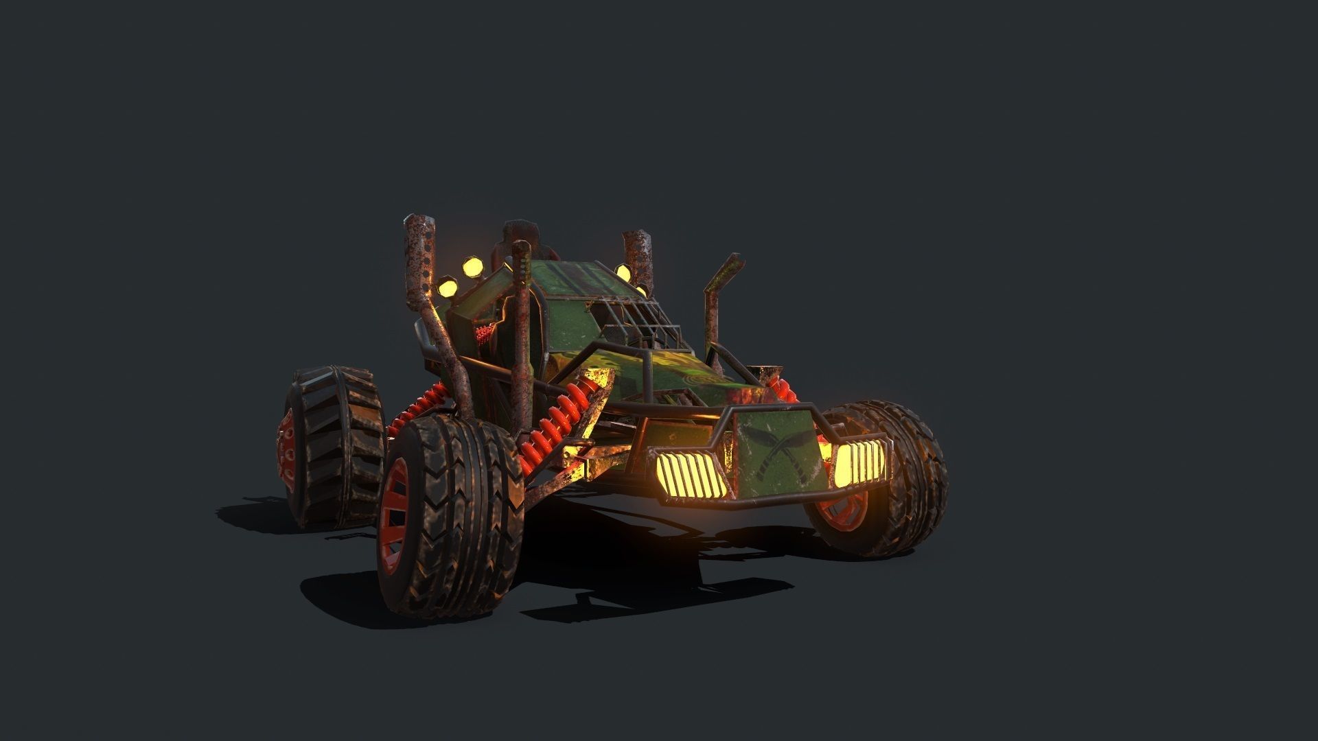 Buggy off roader 3D model_5
