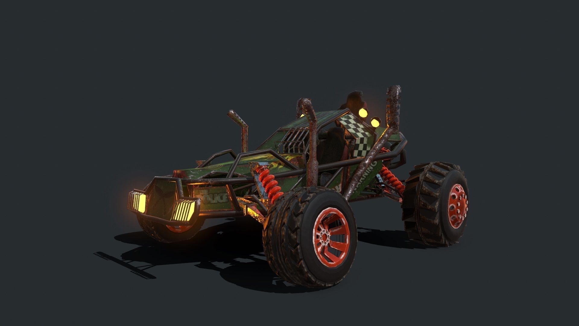 Buggy off roader 3D model_19